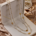 DOROTEA | Collar Elegante de Perlas Doradas