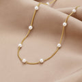 NURA | Collar de Cadena con Perlas